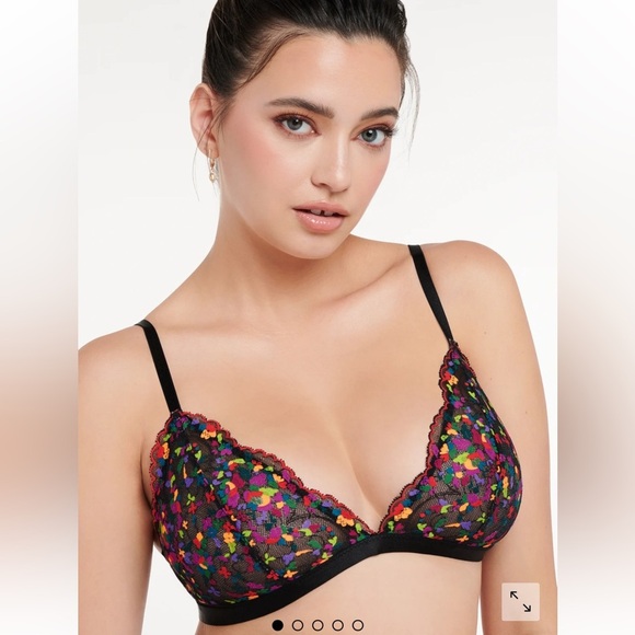 SAVAGE X FENTY STEAMY FLORAL LACE BRALETTE - Picture 1 of 6